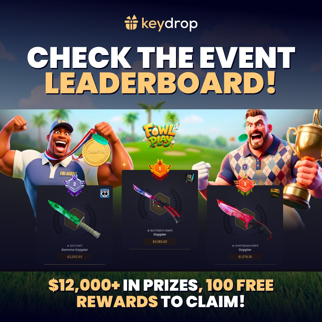 keydropcom's tweet photo. 🤑 Who’s climbing the leaderboard?

$12,000+ in prizes and 100 free rewards are waiting — don’t miss your chance to grab them! 🔥

👉 https://t.co/tRgfILSxfo https://t.co/5pttO7jcVc