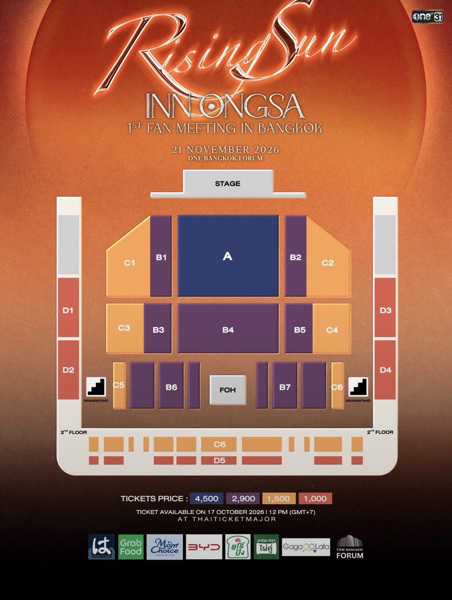 vickiedollar01's tweet photo. WTS
✨THE RISING SUN <INNONGSA>_ 1st FAN MEETING IN BANGKOK🙏

🗓️2026.11.21
Tickets available;
✔️ZONE A 
✔️ZONE B1
✔️ ZONE C3

✔️ FRONT VIEW 
🌎International fans are invited 
✉️DM now for reservation 

#TheRisingSun_InnOngsa
#InnOngsa_Fanmeeting
#InnOngsa_Fanmeeting https://t.co/GwFBmeMV7e