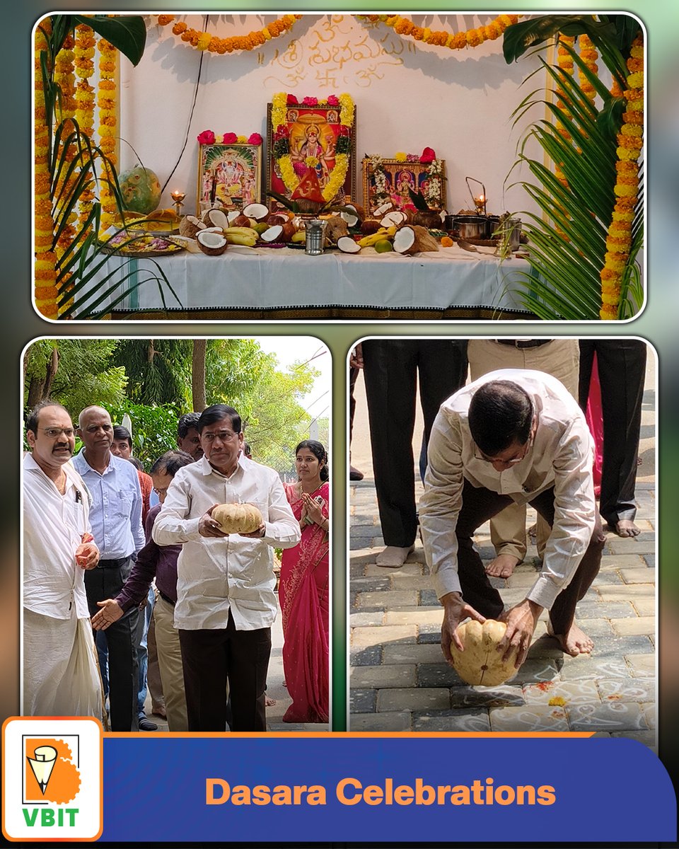 VBITHYD's tweet photo. Dussehra Celebrations at VBIT!

Vignana Bharathi Institute of Technology (VBIT) celebrated the auspicious festival of Dussehra with joy, enthusiasm, and festive spirit, embracing the timeless values of truth, courage.

#VBIT #Dussehra2026 #DussehraCelebrations #Vijayadashami https://t.co/XipYQEy2cu