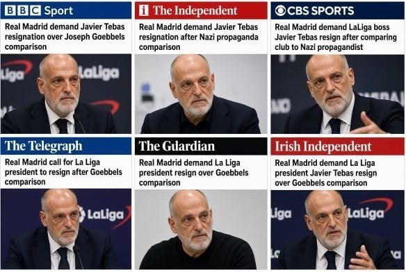 ToniVerd6's tweet photo. @Tebasjavier No importa lo que digas tú, lo que importa es lo que dice la prensa extranjera que no puedes sobornar
Cc @isaacfouto @tjcope @marca @ellarguero https://t.co/qVDeh8CvII