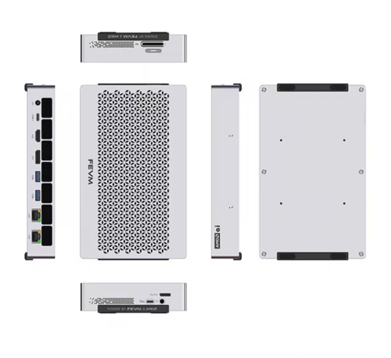 minixpcofficial's tweet photo. The smallest "do-it-all" PC we've seen. 🤯
FEVM FAEX1 — AMD Ryzen AI Max+ 395, up to 128GB unified RAM, 90fps AAA games on iGPU, AND it runs 70B local AI models. All in a 1L CNC aluminum body.
From $2,799.99, free shipping
#MiniPC #LocalLLM #PCGaming 

https://t.co/aVBA0SiGGd https://t.co/gRd2GyVkX9