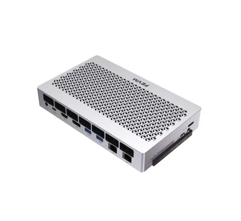 minixpcofficial's tweet photo. The smallest "do-it-all" PC we've seen. 🤯
FEVM FAEX1 — AMD Ryzen AI Max+ 395, up to 128GB unified RAM, 90fps AAA games on iGPU, AND it runs 70B local AI models. All in a 1L CNC aluminum body.
From $2,799.99, free shipping
#MiniPC #LocalLLM #PCGaming 

https://t.co/aVBA0SiGGd https://t.co/gRd2GyVkX9