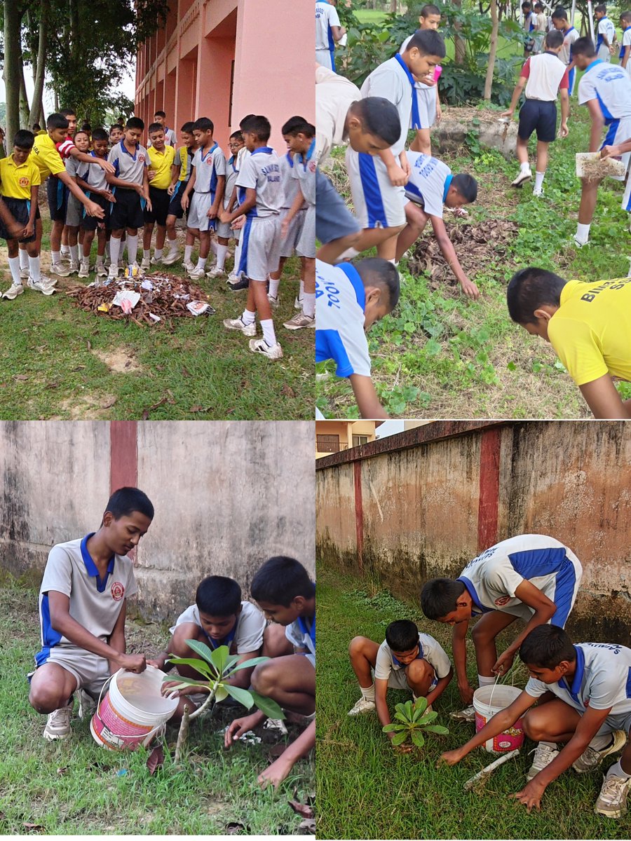 ssnalanda's tweet photo. Cadets of Sainik School Nalanda enthusiastically took part in Special Campaign 6.0, reaffirming their commitment to cleanliness, environmental protection, and a greener, sustainable future. https://t.co/GdudwkI37a
