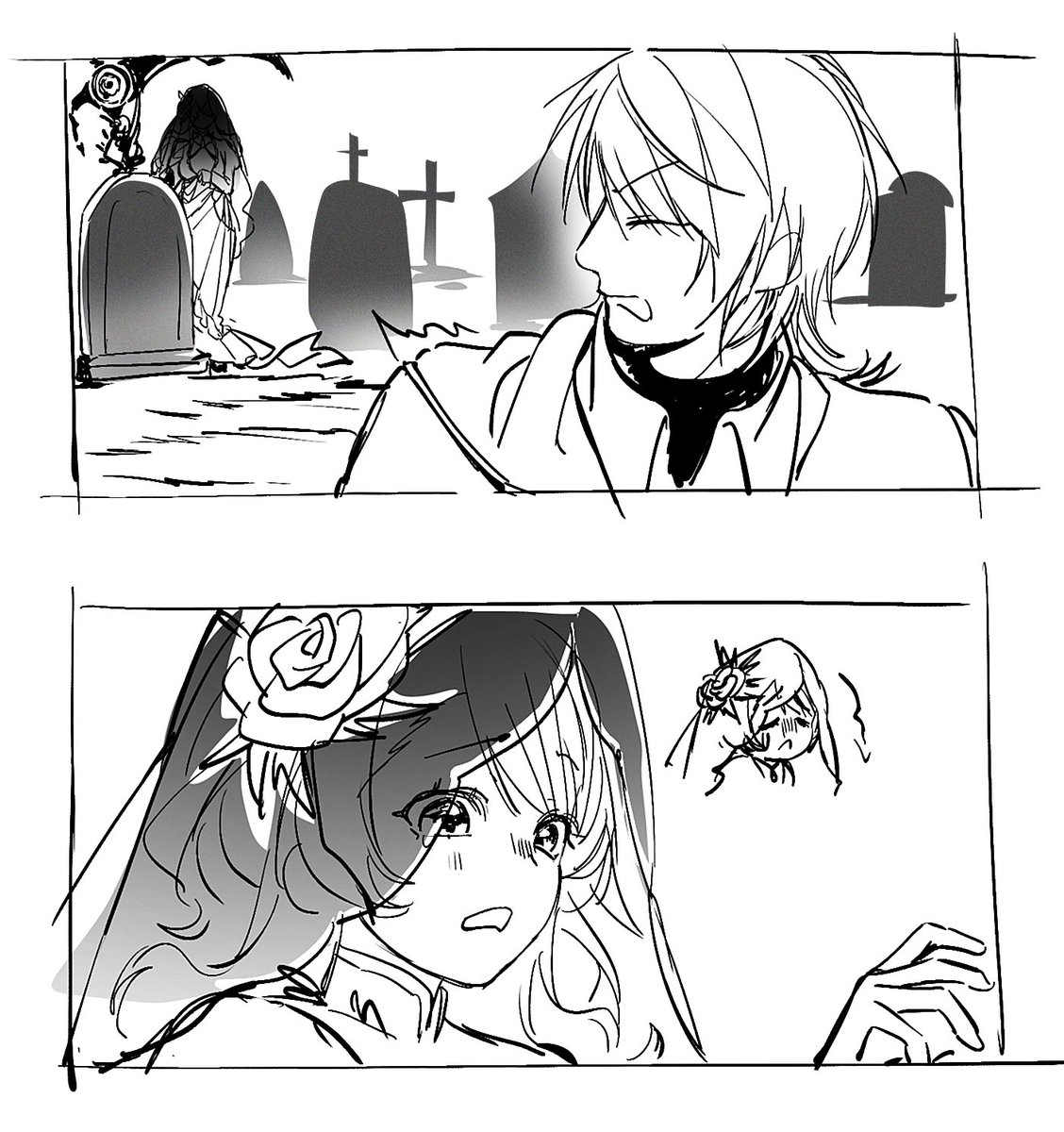 AmamiMari's tweet photo. HaruMari Halloween doodles... #tkdbyume #tkdb https://t.co/g95mPvUSOv