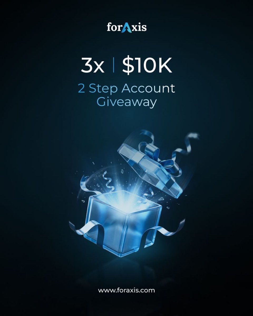 usmanmoduk's tweet photo. GIVEAWAY ALERT! 🔥

🚀 Foraxis is giving away 3 × $10K 2-Step Challenge Accounts! 💰

Don’t miss out! Let’s make this giveaway massive. 🔥

🤝 Follow:
@usmanmoduk 
@foraxispartners
@foraxisofficial
@AdamKred

💙 Like, repost, and engage. Let’s go! 🚀 https://t.co/Cas3PqgYKf