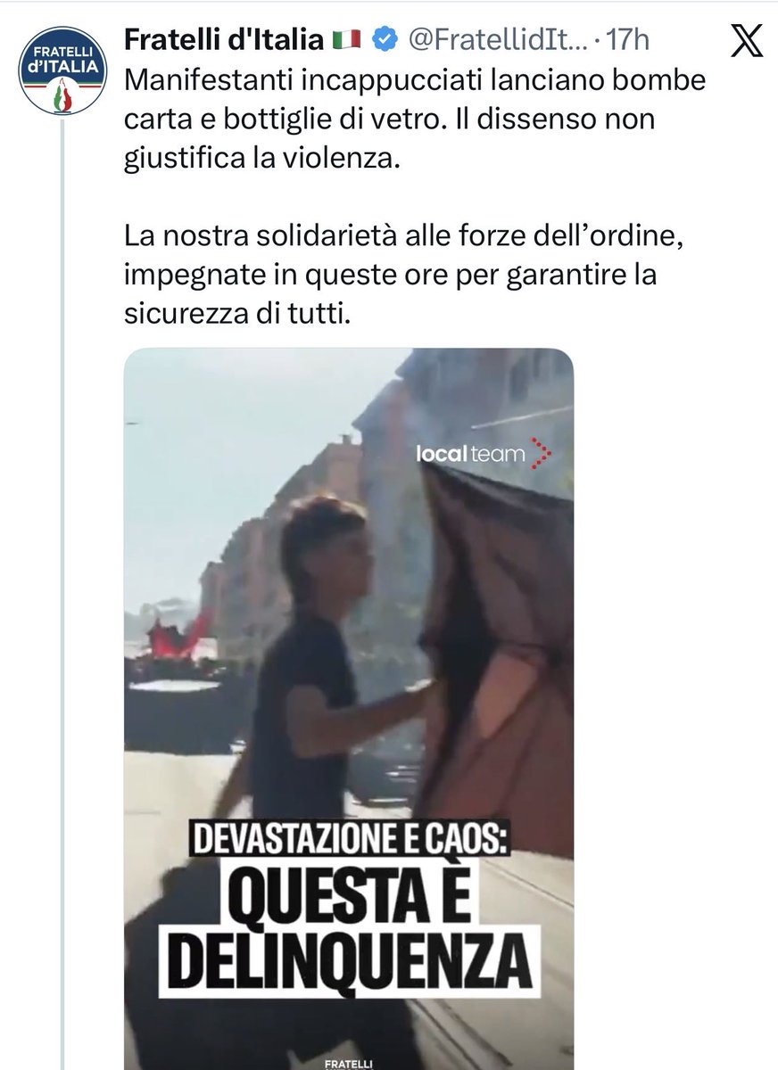 lisameyerildra1's tweet photo. Il trattamento della protesta e del dissenso misura la  democrazia di un paese. 
Criminalizzare chi dissente mostrandoli in massa come delinquenti e’ il modo classico e rodato in cui i governi criminali cercano di sopravvivere e sedare il popolino che deve restare servo e muto https://t.co/O0sFaOsKYv