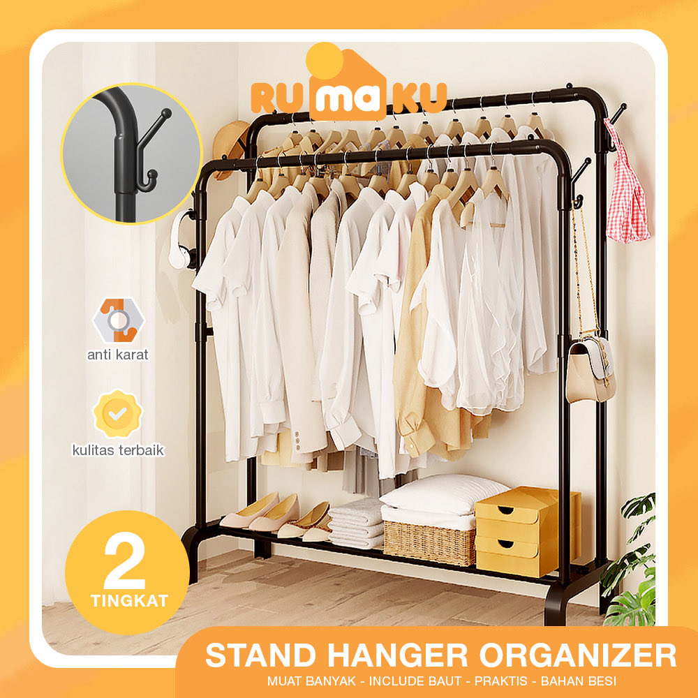 raiii01111's tweet photo. Plisss ini racun banget buat anak kost yang pengen kamar makin rapi! 😭🫰🏻
Stand hanger 2 rel ini muat puluhan baju sekaligus, bahannya besi tebal anti karat dan pastinya kokoh banget. Bagian bawahnya bisa buat rak sepatu/storage box!

Murah tapi kualitasnya ga kaleng” https://t.co/SneAb5ddz2