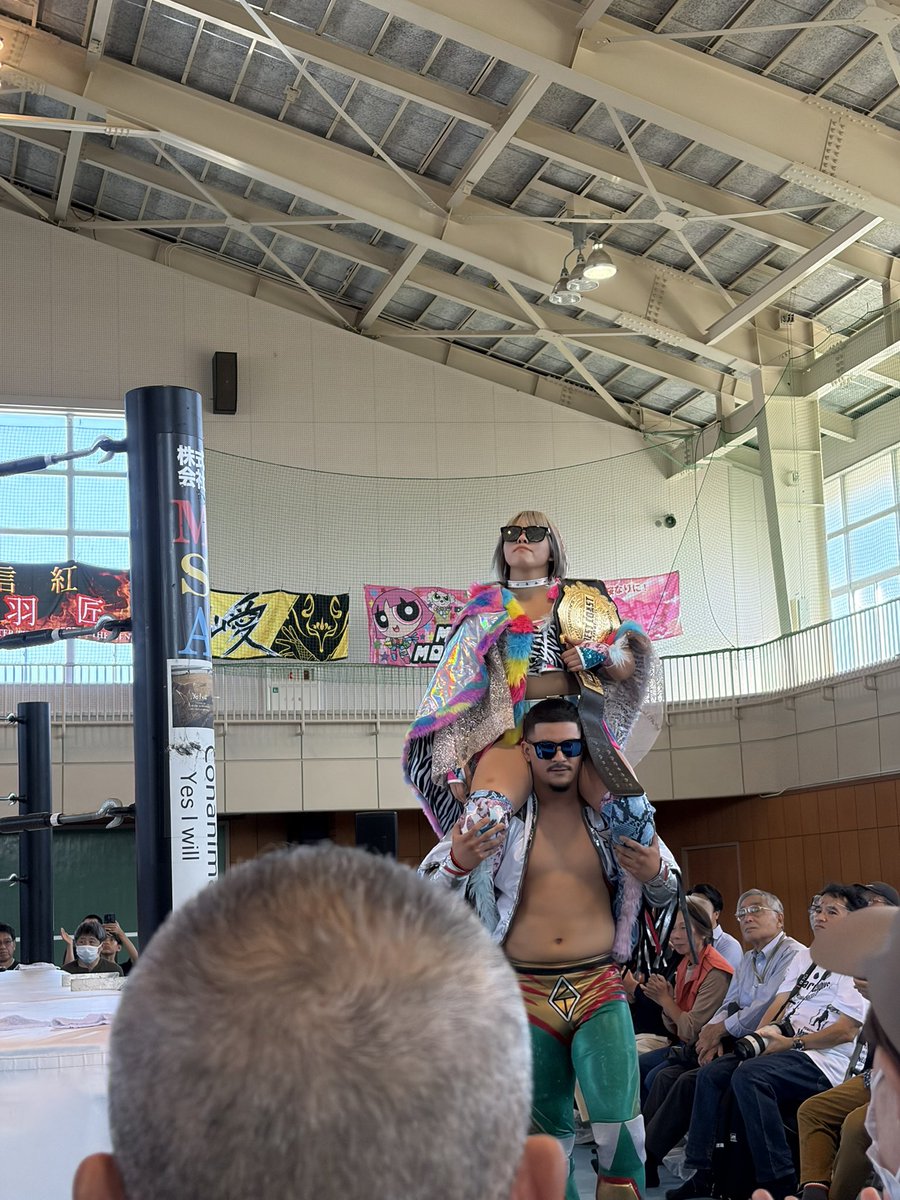 tyson0211's tweet photo. 久しぶりのマーベラス
面白かった😁👍

#マーベラスプロレス
#能登チャリティーマッチ https://t.co/IJKTp5uaYI