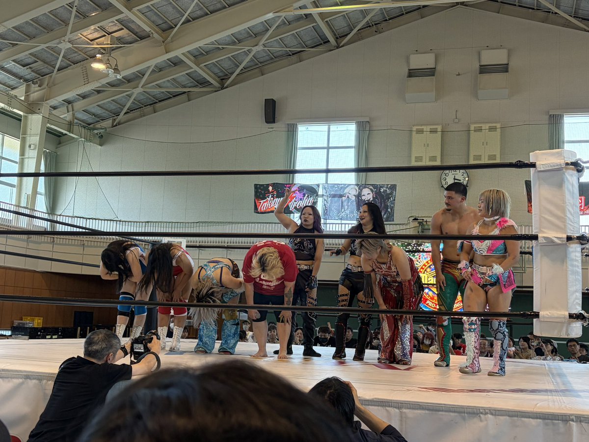 tyson0211's tweet photo. 久しぶりのマーベラス
面白かった😁👍

#マーベラスプロレス
#能登チャリティーマッチ https://t.co/IJKTp5uaYI