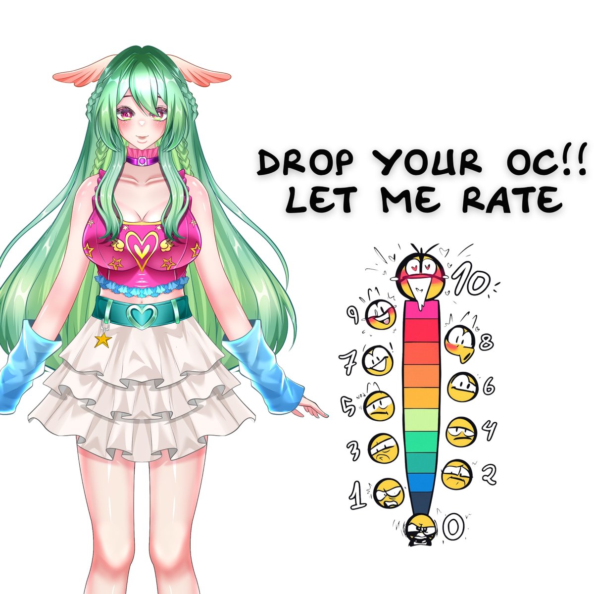 laanaseraz's tweet photo. 𝐋𝐄𝐓 𝐌𝐄 𝐑𝐀𝐓𝐄 𝐘𝐎𝐔𝐑 𝐎𝐂!!!

Drop them below!!💚

#moots #artmoots #vtubers https://t.co/S7DZPHQhup
