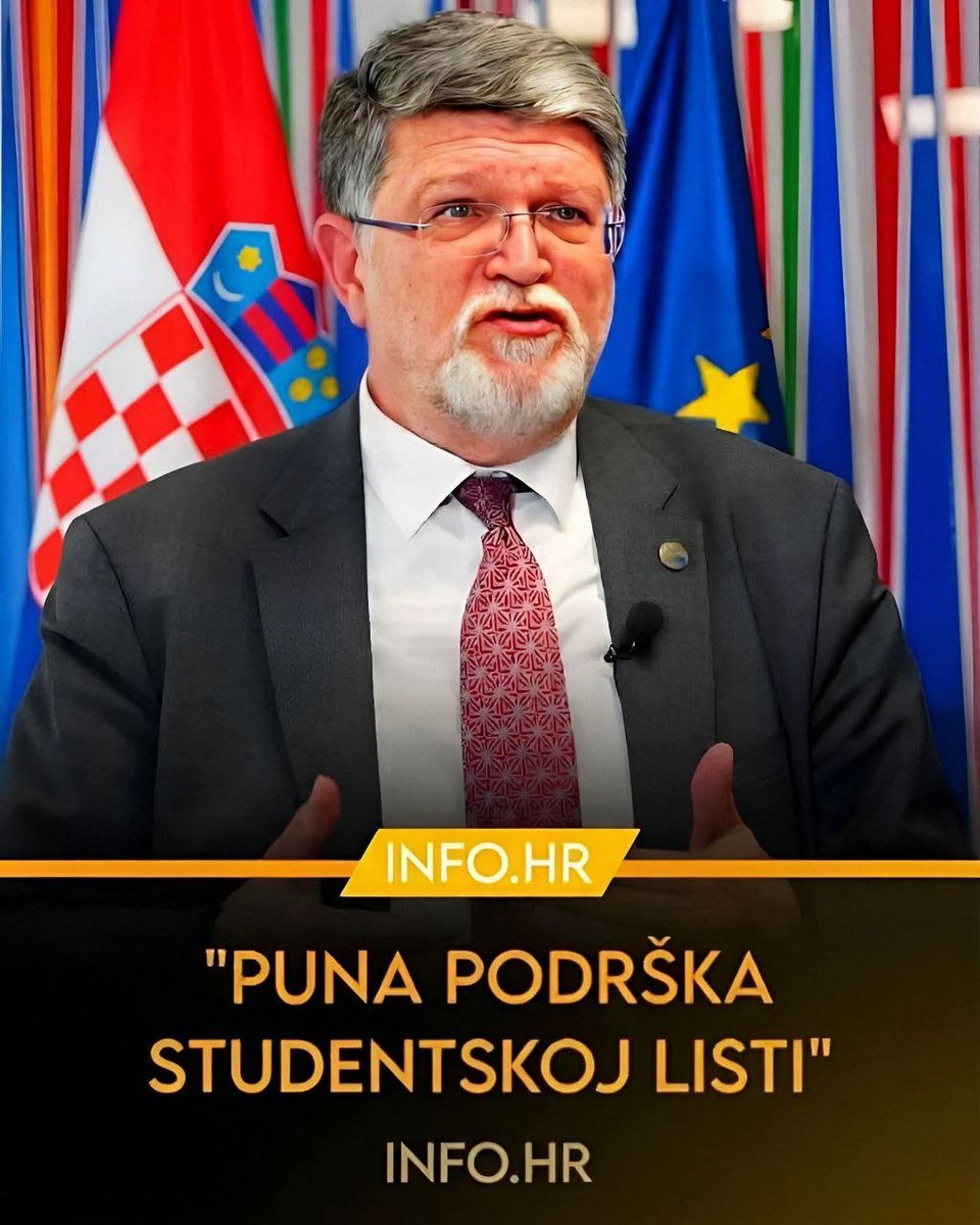 magdalenampn's tweet photo. Tonino Picula пружио подршку stUdentskoj ljisti! Зато ћу заокружити листу под редним бројем 1!🇷🇸 https://t.co/U7dQrYS1V0