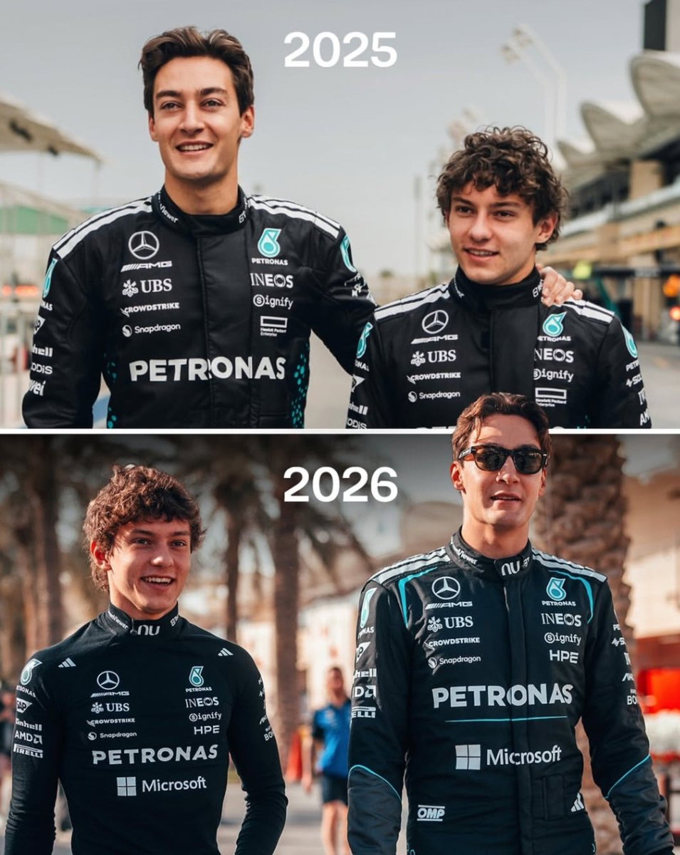 F1KimiAntonelli's tweet photo. What has really changed from 2025 to 2026? https://t.co/QRCUAifU8i