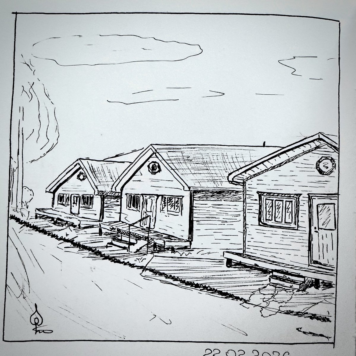 minh_vaan's tweet photo. Three huts (February 22, 2026). Fineliner.
#sketch #fineliner #lineart https://t.co/iOn3UIVU52