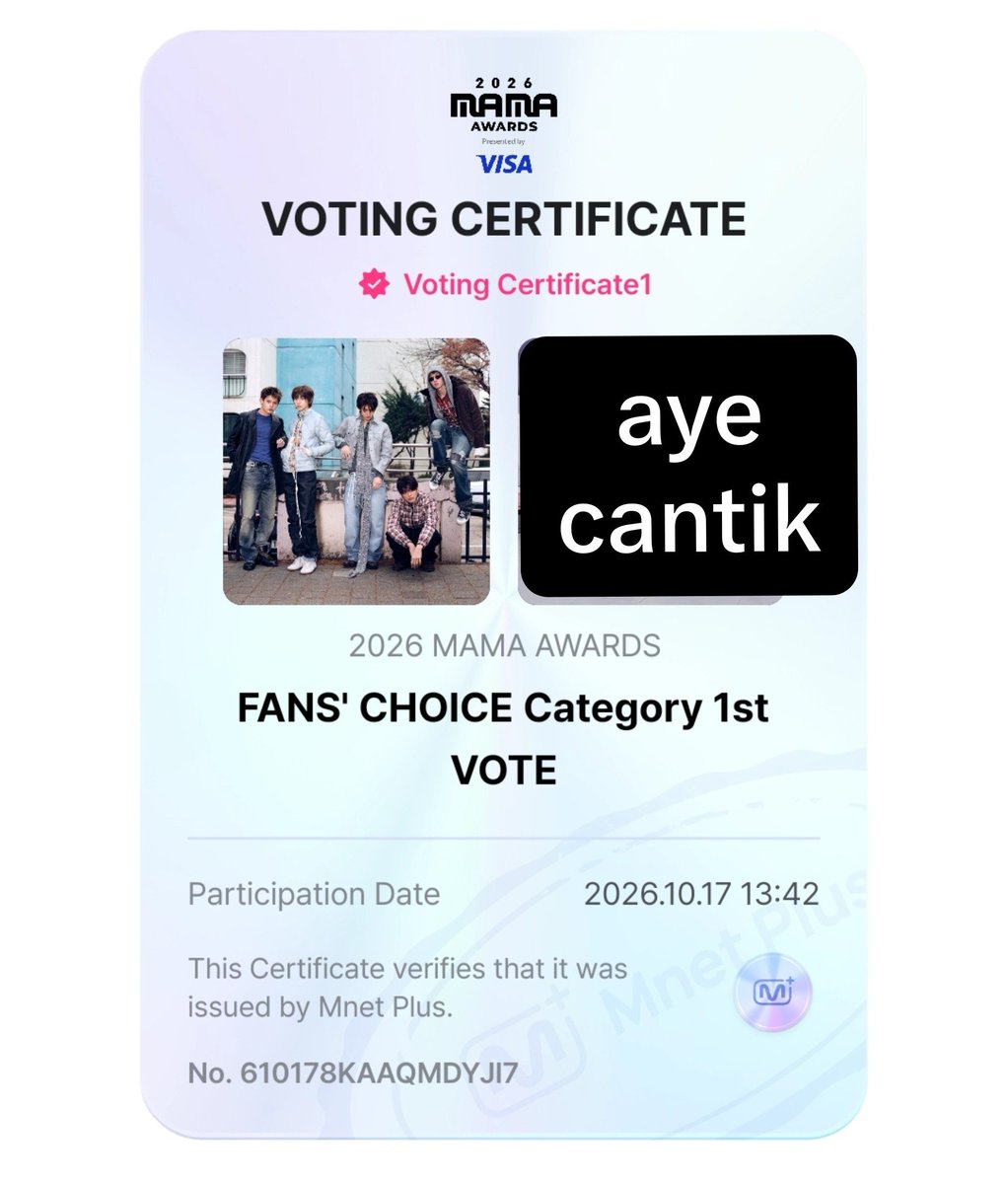 anayenoodly's tweet photo. udh kk kk, ini cuma kpop yuk bukan akun mnet nya pick #CORTIS di fan choice dan WW KCONERS yh
ht kita lohh dikit bgt itu #2026MAMAVOTE https://t.co/KAWdTwopV2