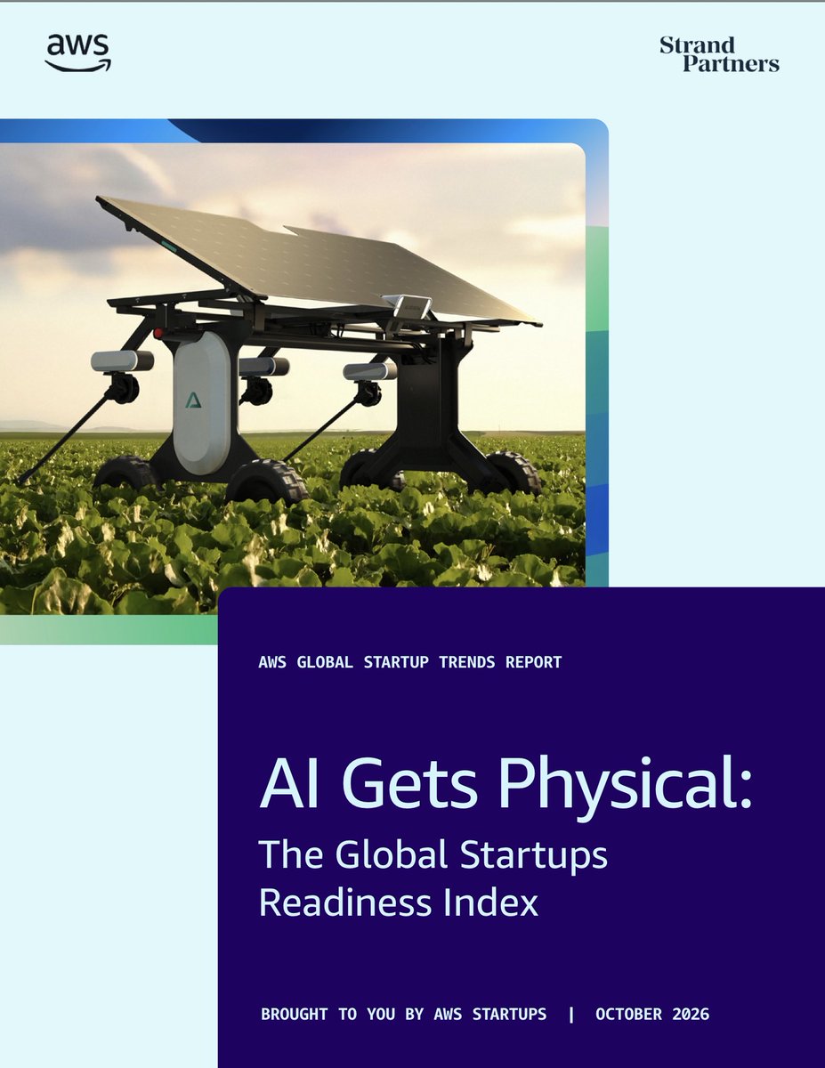 Mobisphere's tweet photo. AI Gets Physical: The Global Startups Readiness Index https://t.co/wnHnudl3cF #physicalAI https://t.co/XEHYOfCBvh