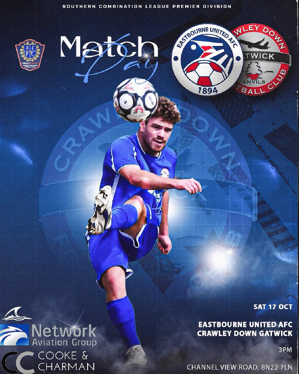 OfficialCDGFC's tweet photo. Today we are on the road to high-flying, top of the table Eastbourne United.

🆚 @eastbourneuafc 
📍 The Oval Arena
⏰ 3pm kick-off https://t.co/4rpTeDHZFO