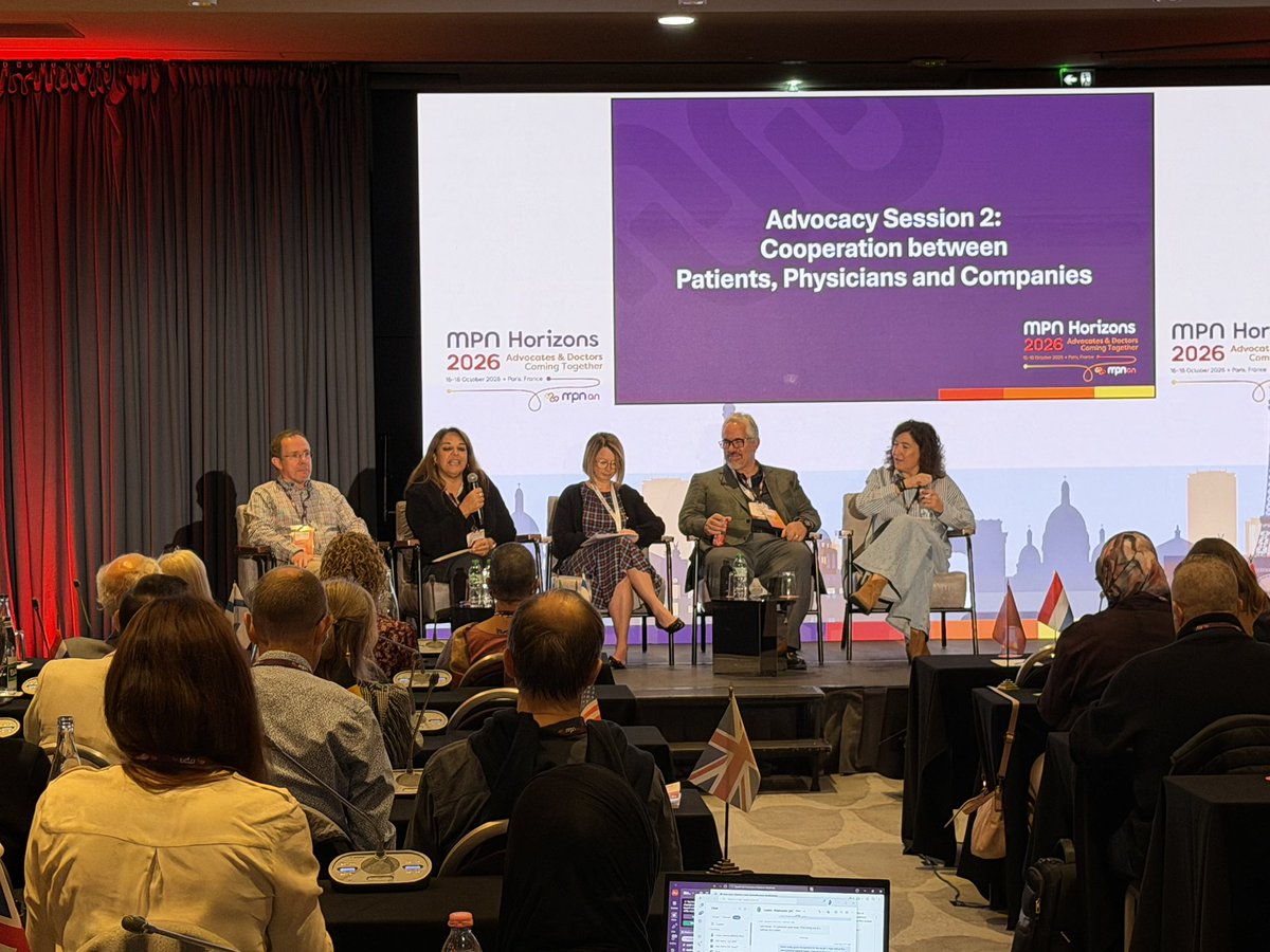 GMPNAN's tweet photo. 🤝 How can patients, physicians and companies work better together?
Day 2 of #MPNHZ26 begins with an important advocacy session exploring communication, collaboration and the value of understanding patients' needs.
Chaired by Kapila Viges and Jonathan Mathias.
#MPNAdvocacy https://t.co/qDWKxExrP0
