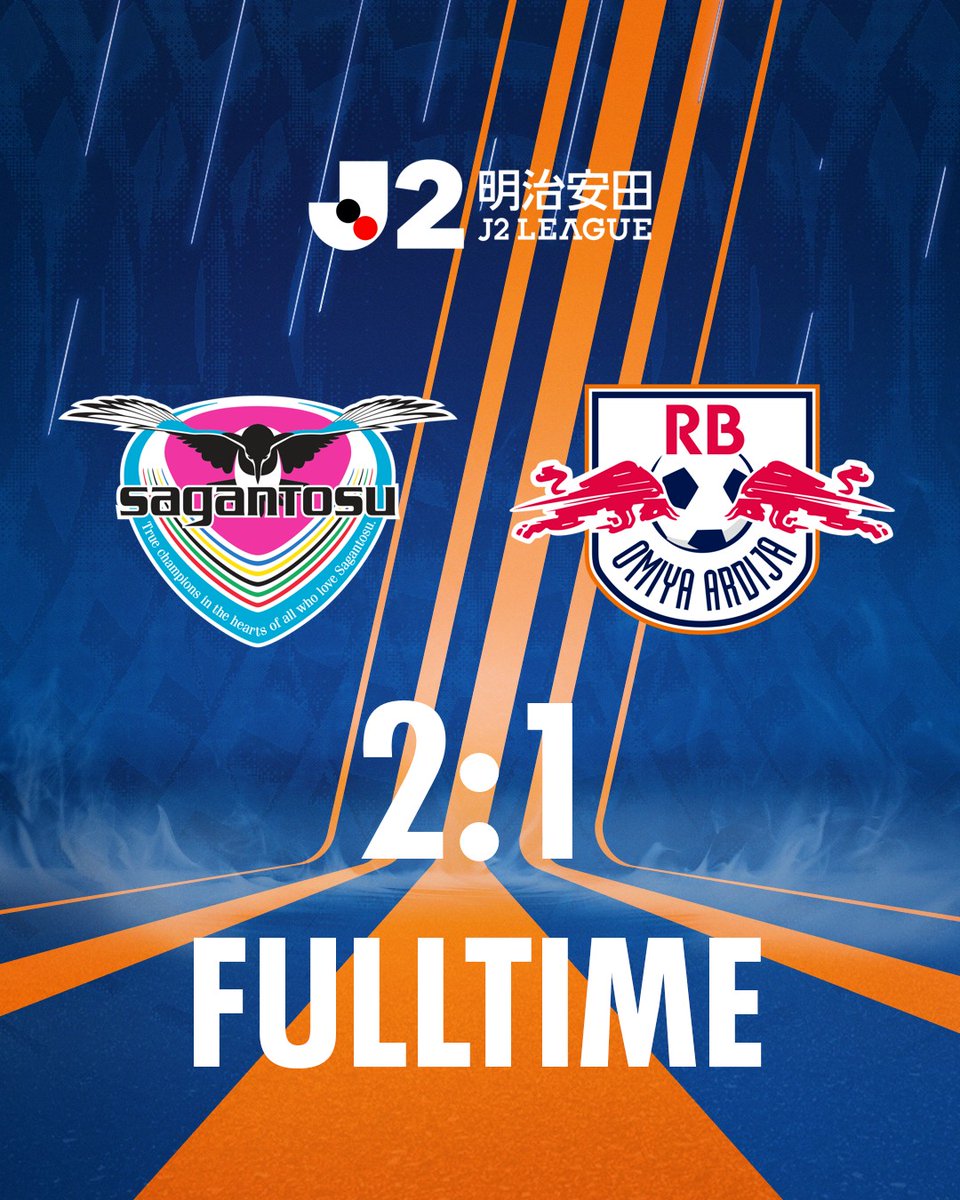 Ardija_Official's tweet photo. ⚽試合終了⚽

🏆明治安田J2リーグ 第11節
サガン鳥栖 2-1 #RB大宮アルディージャ

19分 失点
66分 失点
83分 加藤聖

#ardija https://t.co/WjMftGWIFi