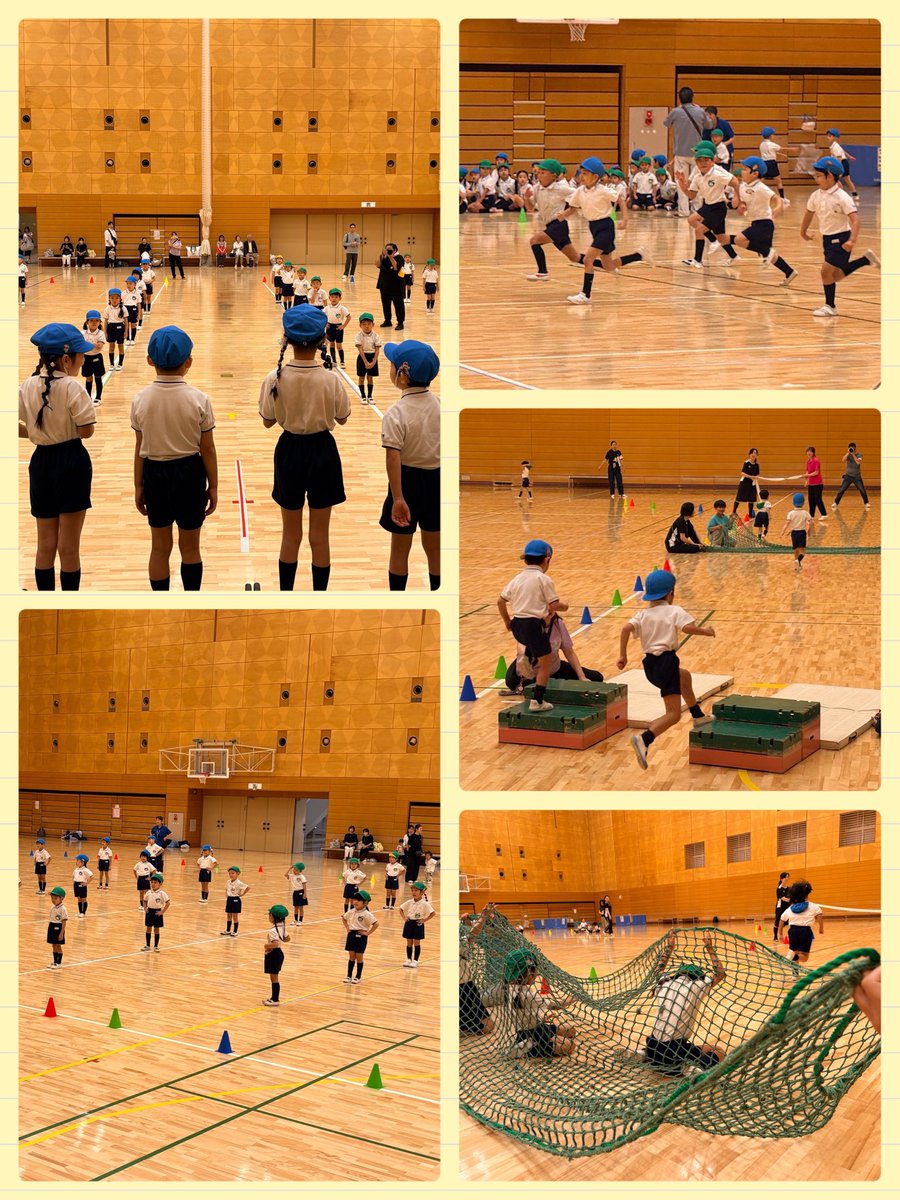 hatonomorikindy's tweet photo. 本日、年長組運動会❗️
かけっこ、障害物競争では力強い走り！
お遊戯は、大きな旗を持ち、息の合った体形移動や振り付けがとても格好良かったです✨最後のクラス対抗リレーでは、気持ちのこもったバトンリレー、会場内も熱い応援で大盛り上がり
最後の運動会、思い出に残る最高の運動会となりました。 https://t.co/1MtLzLT6wg