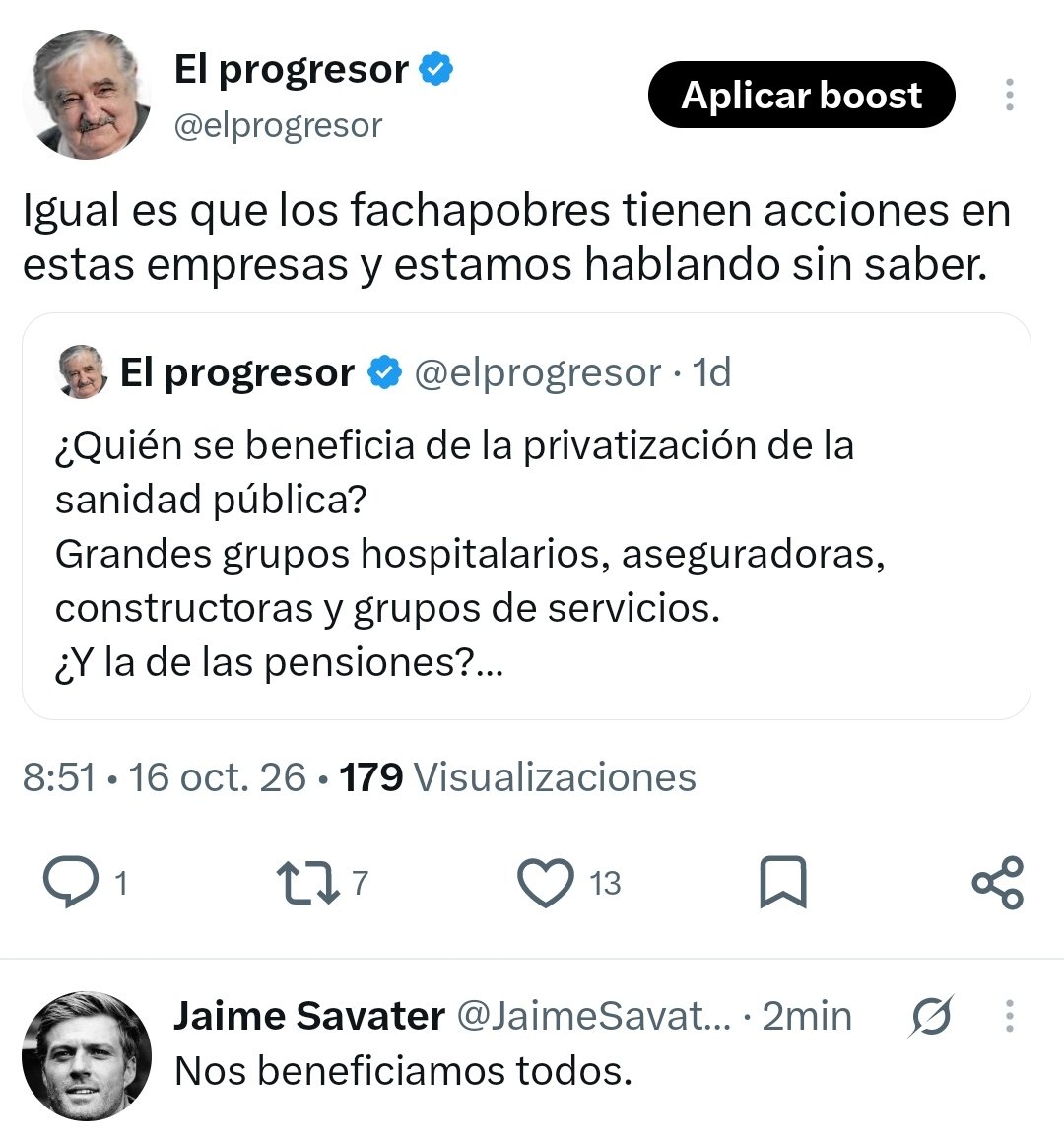 elprogresor's tweet photo. Esto es como predicar en el desierto, contra la estupidez no hay nada que hacer. Confiemos en que esos indecisos que determinan gobiernos tengan un poco de lucidez. https://t.co/bQ6DB8dM9l