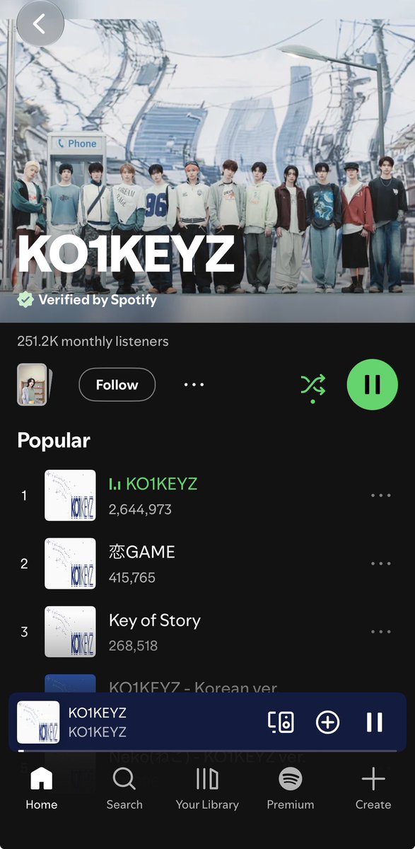 Travelzaa's tweet photo. @KO1KEYZofficial @Spotify 素晴らしい ☺️

🍀⚾️🏃‍♂️🌟⚽️🐲🥔⚡️🍎🍰🎀🚀

#KO1KEYZ
#コイキーズ https://t.co/2rIFQPX9Qz