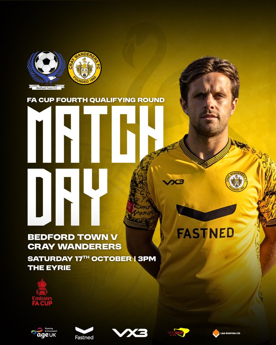 OfficialWands's tweet photo. MATCHDAY. 🏆

@BedfordTown v @OfficialWands 
@EmiratesFACup Fourth Round Qualifying.

Safe journey to everyone making the trip. See you there. 🙌

🟡⚫️ | #COYW #FACup https://t.co/B0jfGWMuFe