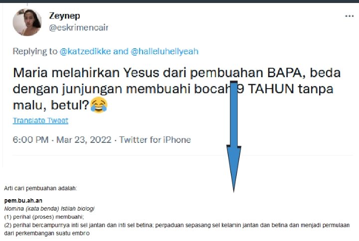 KATZ__ZA's tweet photo. Segininya kristen2 ini mendzolimi dan fitnah tuhan ya, "yesus anak pembuahan dari Bapa", gila

Apa mereka terlalu tolol buat nyari tau apa itu arti PEMBUAHAN? https://t.co/TlZ4PWmI9d