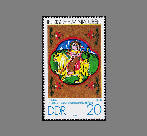 MintageWorld's tweet photo. Goddess Durga on an East German Postage Stamp

The artistic and spiritual heritage of India has travelled far beyond its geographical boundaries, finding appreciation in museums, art collections, and cultural traditions across the world. A fascinating example of this international recognition is the postage stamp depicting Goddess Durga, issued by the German Democratic Republic (GDR) or East Germany, on 8 May 1979. Part of a series titled Indian Miniatures; the stamp reproduces an 18th-century Indian miniature painting of the goddess, bringing together India’s religious iconography and its rich artistic legacy.

For more info., https://t.co/RGZTEXDObF

#GoddessDurga #Navratri #IndianMiniatures #Philately #StampCollecting #PostageStamps #IndianArt #IndianHeritage #HinduHeritage #EastGermany #PostalHistory

@IndiaPostOffice  @BerlinMuseum  @incredibleindia