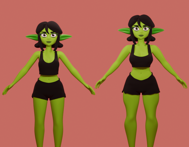 tysomori's tweet photo. OMG guys, please use references!

I just gathered some refs, made a few small changes and the difference is huge now! #Blender https://t.co/A6YncATMrJ