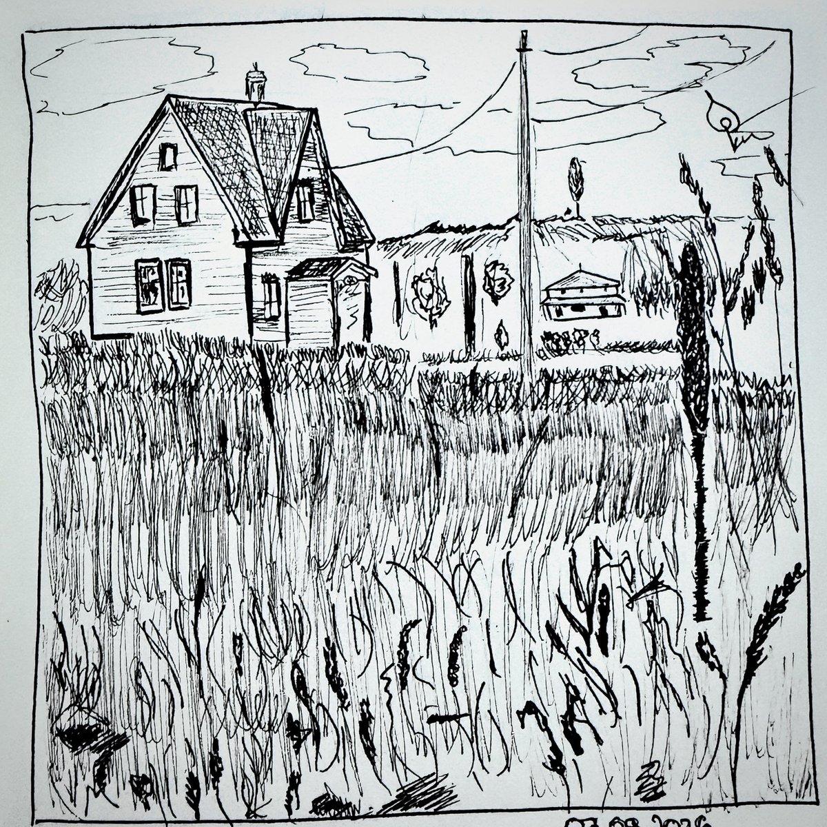 minh_vaan's tweet photo. Field scenery (March 3, 2026). Fineliner
#sketch #journaling #lineart #fineliner https://t.co/my2Y3xtEAt