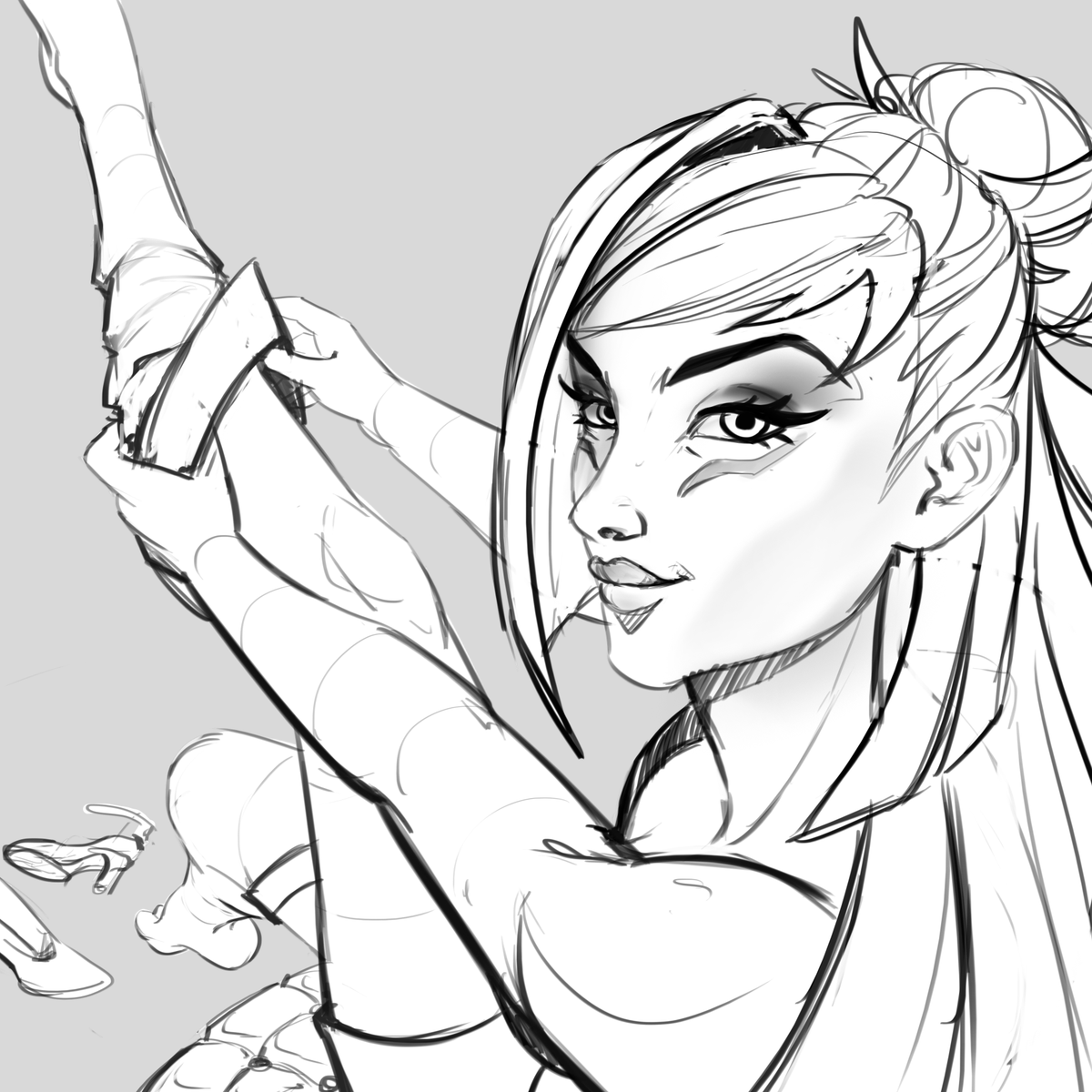 Verarei_'s tweet photo. Getting ready for a new show

#KDA #LeagueofLegends #Kaisa #sketch #FIRESTARTER https://t.co/snzwTTpyMM
