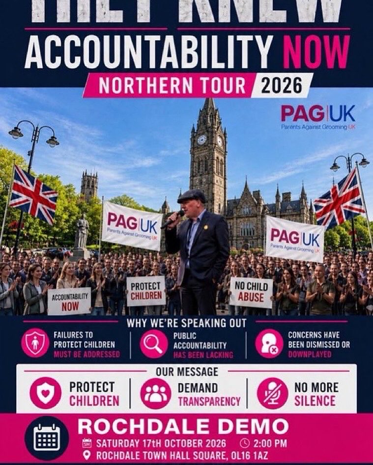 donnablagblag's tweet photo. #Rochdale  today with @BillyPag2023 PagUk  @Paguknational  
#AccountabilityNow 
Please join them if you are near starting at 2pm at Rochdale town hall.  ✊🏻 https://t.co/8ypzInvQh4