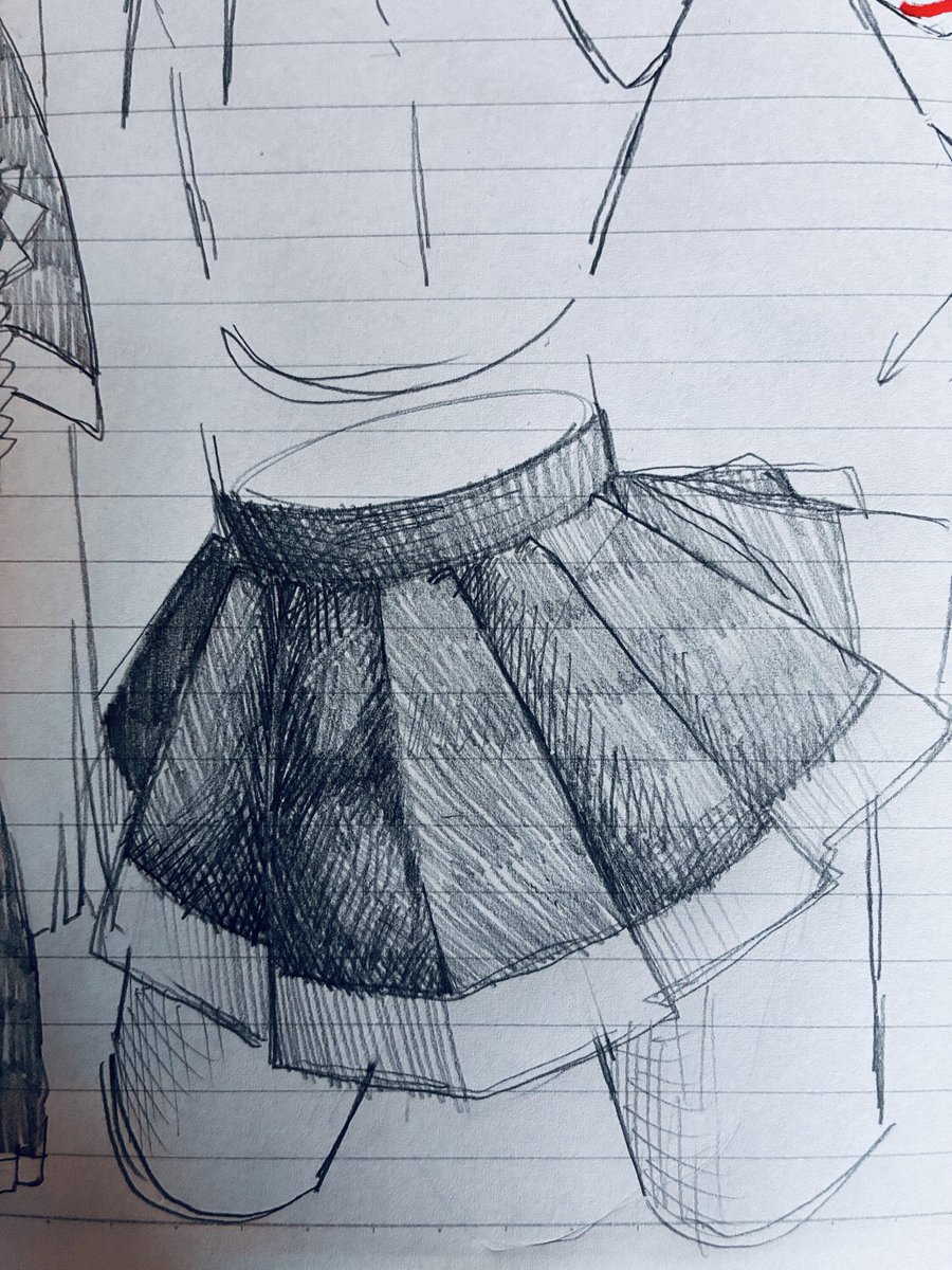 hinakordlf's tweet photo. 沢山スカートを描き続けて自分が可愛いと思えるスカートを描いているだけであってこれが本当のスカートでは無い。
 #初音ミク 
 #落書き 
 #art 
 #アナログイラスト https://t.co/pWV6uX2GCw