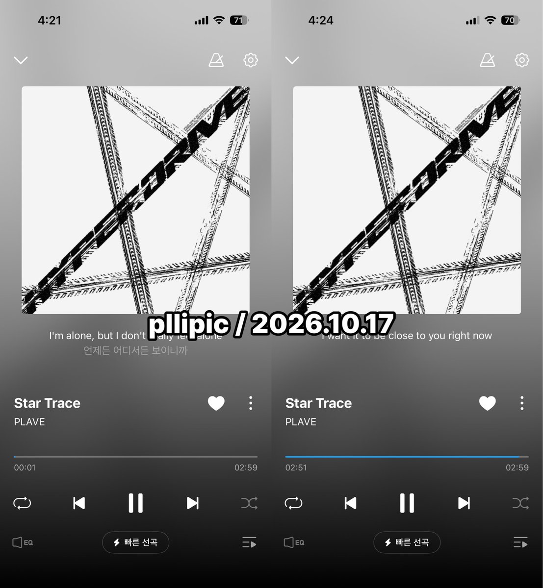 pllipic's tweet photo. 🏁 2026.10.17 4시 지니

#PLAVE_StarTrace_STREAMING #HYPERDRIVE https://t.co/I88J1TdELN