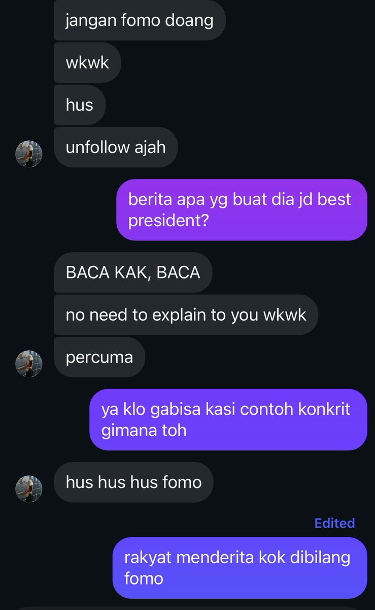 masnelg's tweet photo. rakyat menderita dibilang fomo sama pendukung wowo ni, diminta kasi contoh konkrit disuruh baca berita yg isinya ancur semua🤷🏻‍♂️ https://t.co/yAZRUWlCRh