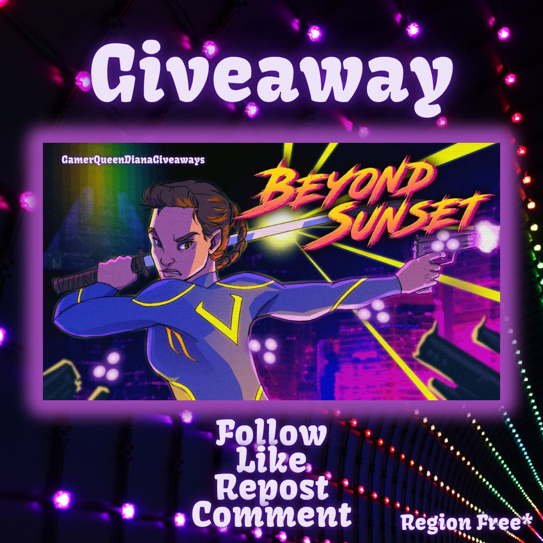 GamerQueenDiana's tweet photo. 🎮 Beyond Sunset – Steam Giveaway!

Win a Steam key for Beyond Sunset! 🤩

⏳ Ends Sunday (in approximately 24 hours)
🌍 Should work in most regions.

The Fanatical store link is below so you can check regional compatibility before entering.

📌 Rules & entry details are in the image.

Good luck! 💜