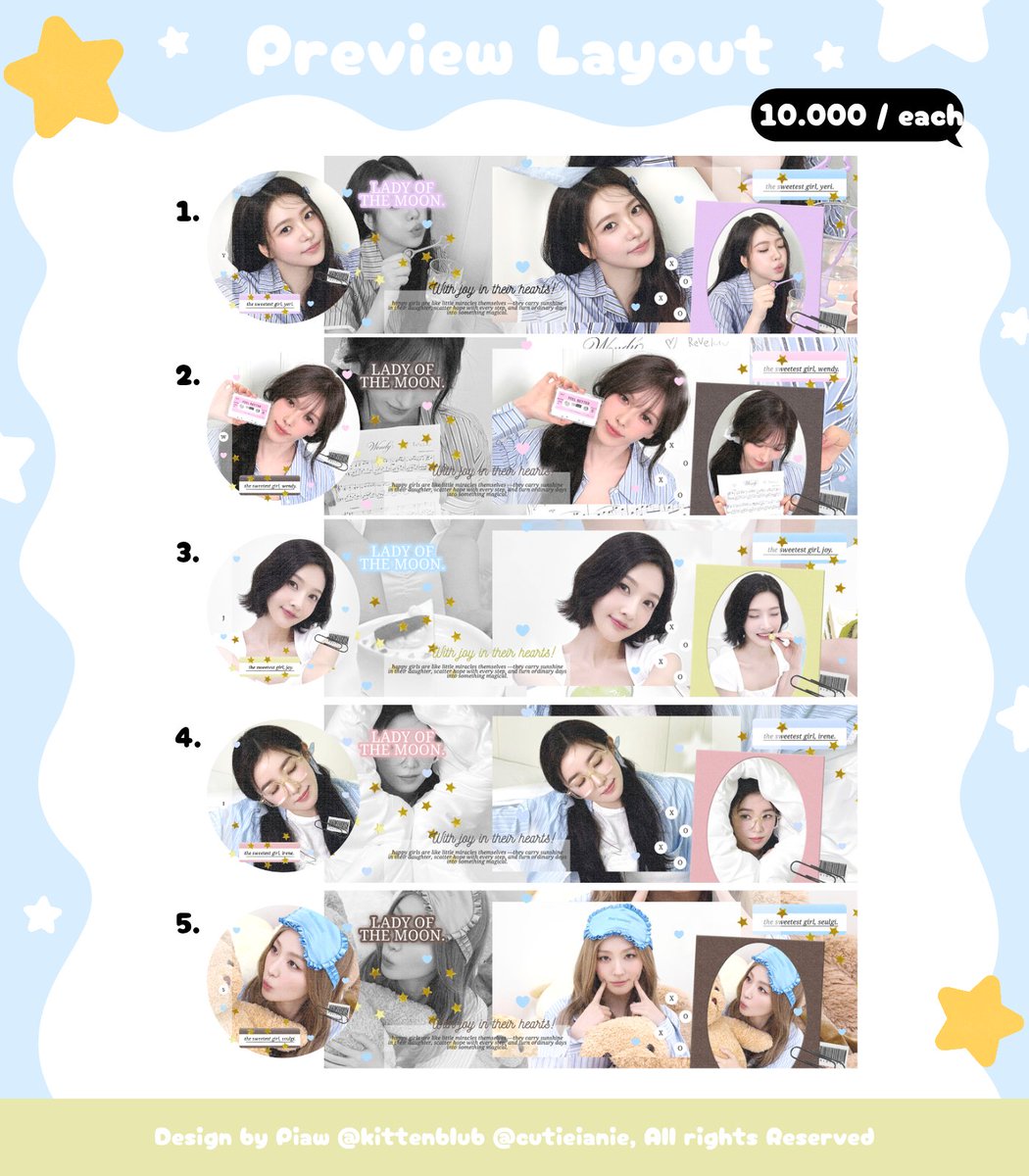kittenblub's tweet photo. Help repost ? Tenkyuuu 🎀✨️

He__elow aku membawa layout Yeri Wendy Joy Irene Seulgi RV red velvet siap ditake skrng juga DM / Tele :3 #zonauang https://t.co/UqJmXIxjHP