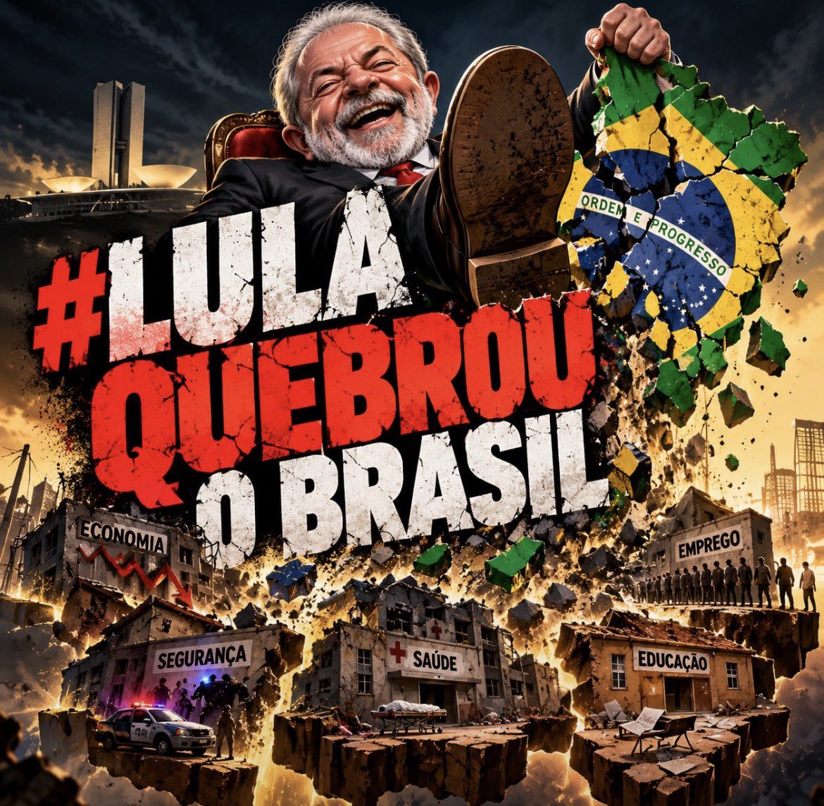 JCMonteiro1977's tweet photo. Lula quebrou o Brasil. https://t.co/l92NfcRMBk