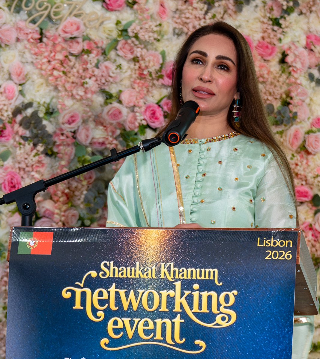 SKMCH's tweet photo. Glimpses from the networking event in LISBON, PORTUGAL, in support of #ShaukatKhanumKarachi

Guest star: Reema Khan

Donate now and help us take Shaukat Khanum Hospital, Karachi, to the finish line 👉 https://t.co/CXwxpzYLgg

#SKMCHPragueEvent #SKMCH #Portugal https://t.co/PVngBA840h