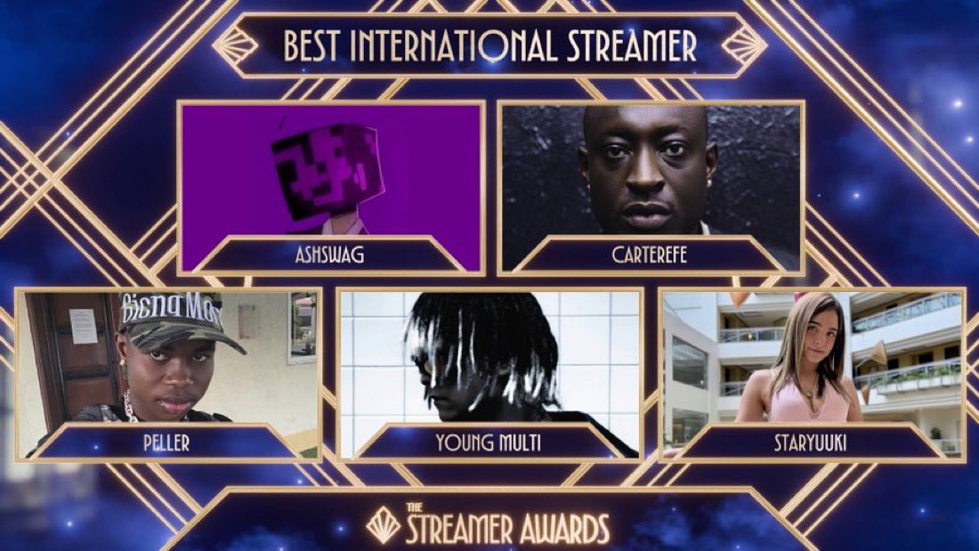 john322226's tweet photo. Carter Efe and Peller are the first-ever Nigerian streamers to be nominated for a Streamer Award. This is huge 🔥 https://t.co/e9weQCw0Li