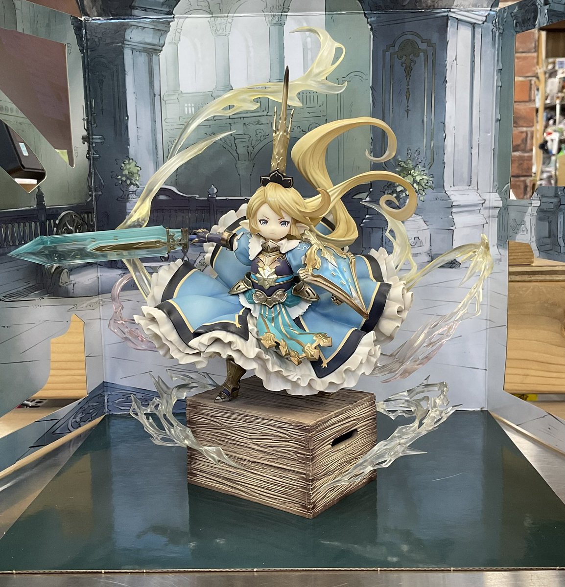 manmaetoy's tweet photo. #グランブルーファンタジー より、【小さな聖騎士】シャルロッテ 1/8スケールフィギュアを買い取らせて頂きました！
メッチャ水シャルで感動しました！この勇ましい姿からは、お子様ランチが大好き、と言うのはどうにも結びつきませんね💦まさにカッコカワイイであります！ https://t.co/1NpJLCrS87