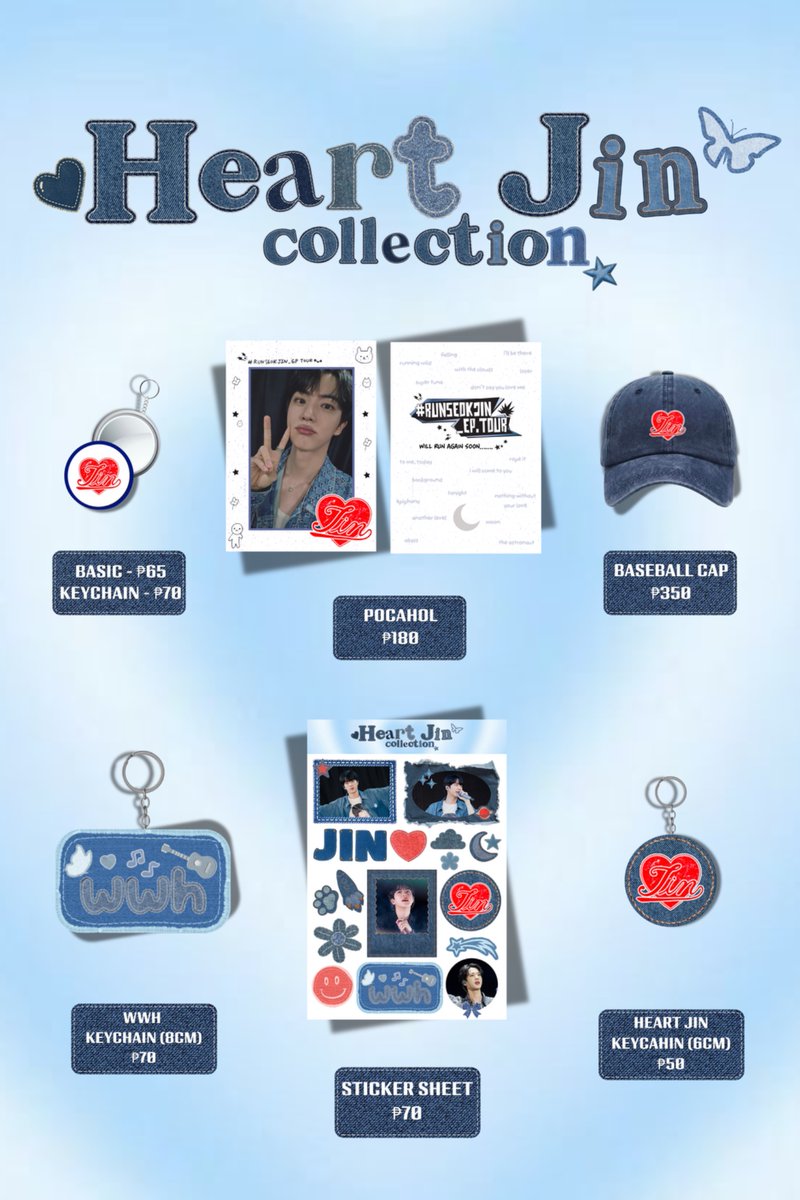bwijingaeul's tweet photo. 𝐇𝐄𝐀𝐑𝐓 𝐉𝐈𝐍 𝐂𝐎𝐋𝐋𝐄𝐂𝐓𝐈𝐎𝐍 is now open for pre-orders!       ᥫ᭡.

𖠩 https://t.co/ngCJB0112U
❤︎ doo: 10/25
𑣲⋆ ₱50-350
❦ sdm order link below
𖤘 bts jin seokjin anik anik https://t.co/9qLQO9qW7X