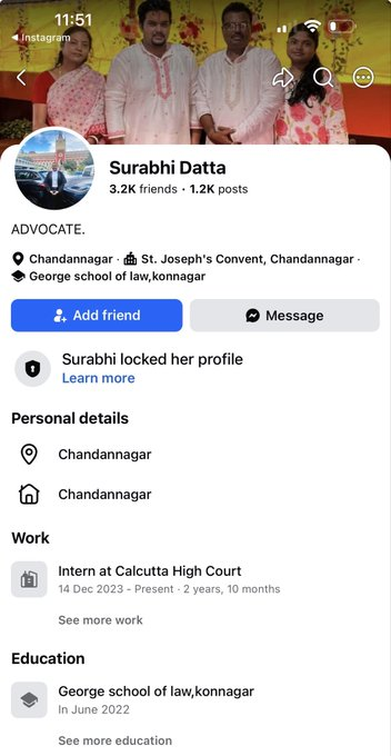 rishibagree's tweet photo. This lawyer on Instagram is threatening to "slit the throat" of democratically elected PM Modi.

Her name is Surabhi Datta.
Pls take this into cognisance. https://t.co/j5pql3RiFH
