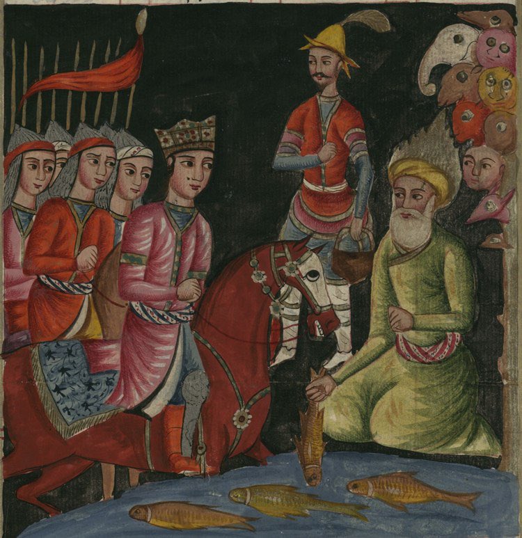 Mehrandhn's tweet photo. رسيدن اسکندر به ظلمات به طلب آب حيوان و يافتن خضر آب حيوان را.

شاهنامه فردوسی.
آرشيو NLI . https://t.co/29bxbz3Jzk