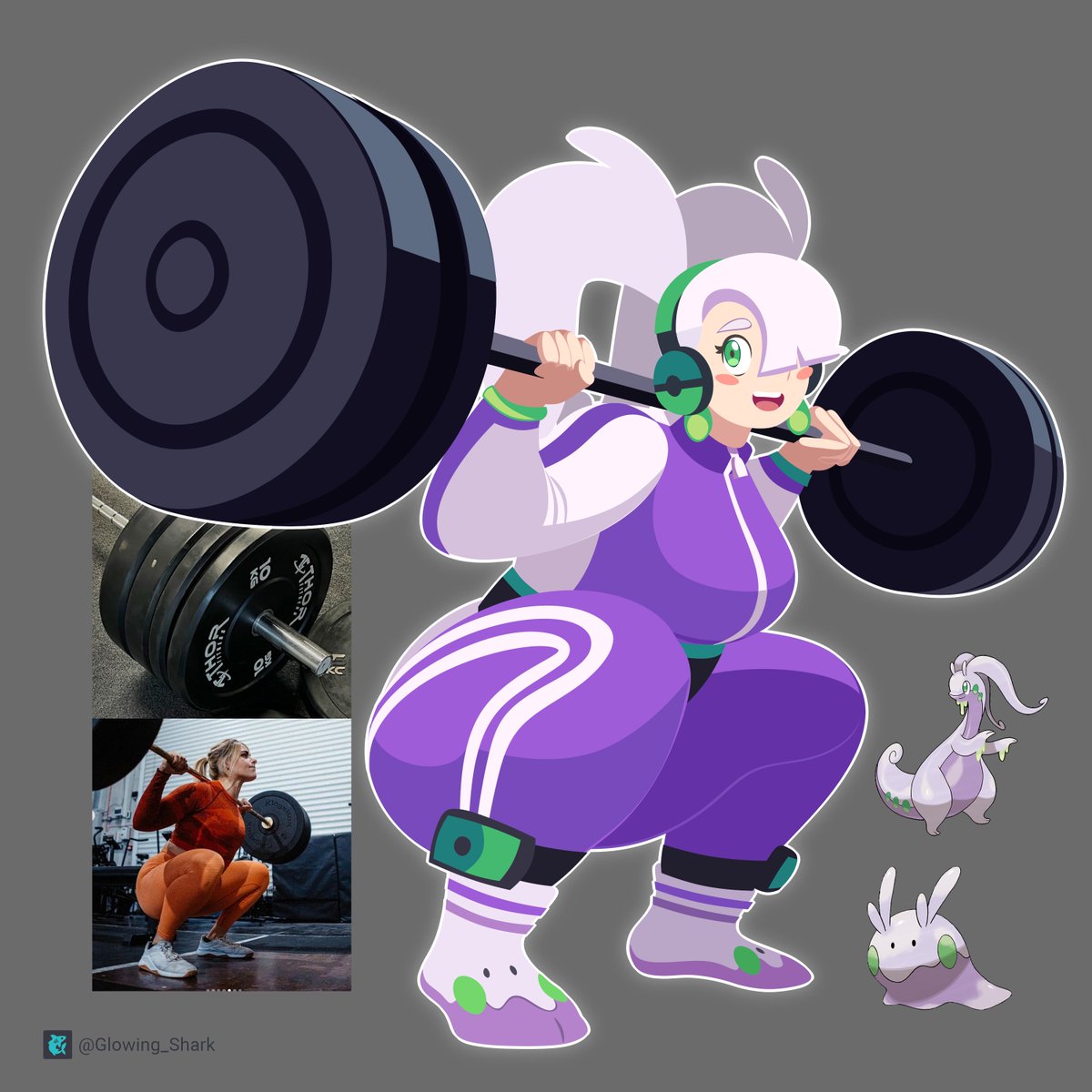 Glowing_Shark's tweet photo. Gijinka for Goodra! I like to imagine her as a pretty strong and cute gym girl, What should we name her?
😁✨ https://t.co/XvRIoROMhS