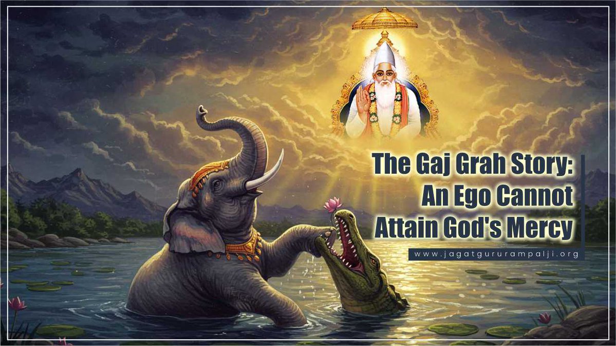SatlokAshram's tweet photo. Despite being a seasoned and renowned saint, why did Rishi Matang choose to curse Haha and Huhu, instead of explaining to them the precarious nature of their practice and beliefs of competing with one another for supremacy? Sant Rampal Ji Maharaj decodes the failure of Rishi Matang, Haha and Huhu in this thought-provoking exploration, through the complete story of Haha and Huhu's subsequent birth as Gaj and Grah. This article also highlights how 'ego' serves as a deadly obstacle in a devotee's journey to salvation. 

Discover more: https://t.co/8w1ytTRylP