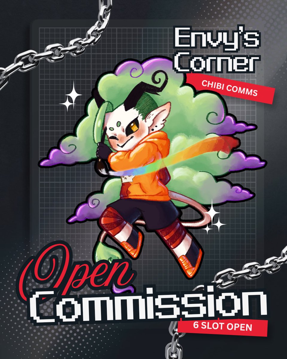 Envyness22's tweet photo. ☁️OPEN COMMISSIONS☁️
hai! I’m opening chibi comms for both locals 🇮🇩 and internationals!
There are 6 slots open, so if you’re interested, please DM me!

#opencommission #commsopen https://t.co/Dx7TmJPgUP