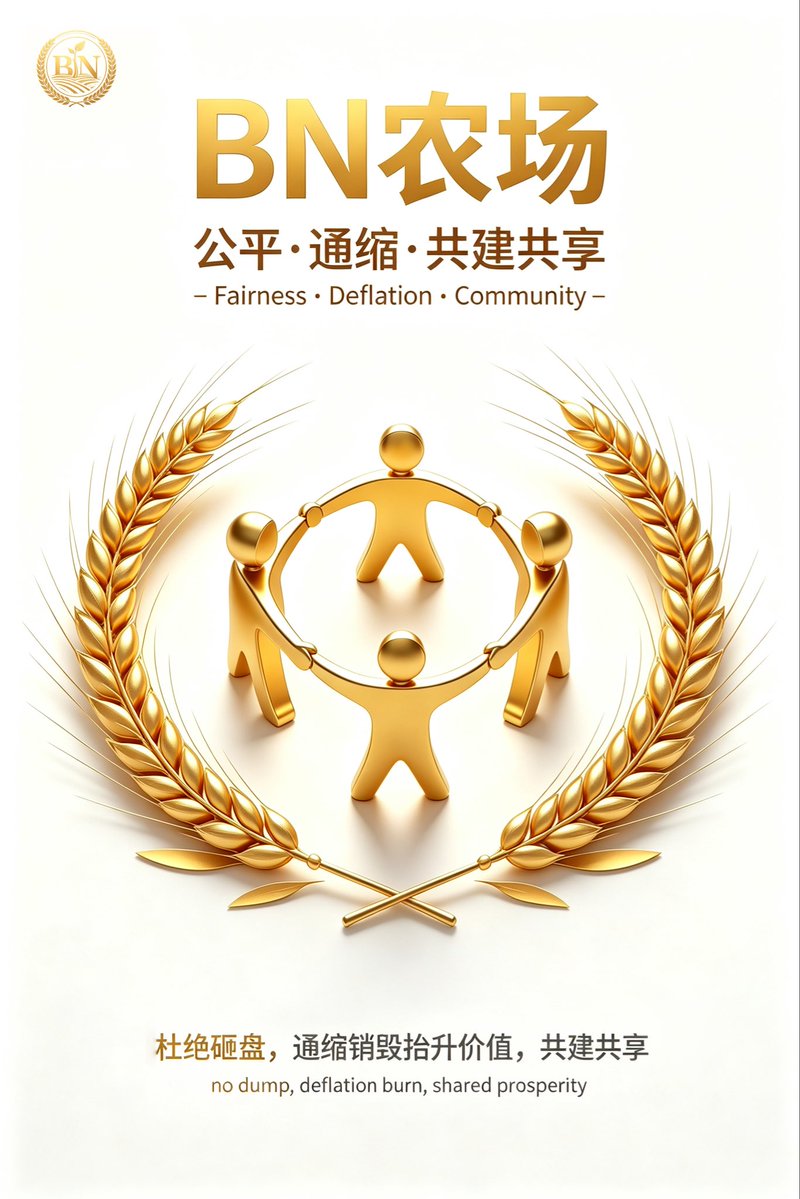 BNFarmnd's tweet photo. BN 农场不做 "击鼓传花"，做 "种树结果"。三重通缩从数学上锁定了长期稀缺，算力递增从机制上保证了生态活力，合约透明从技术上杜绝了人为干预。你要找的不是短期热点，而是能长期生长的价值。 https://t.co/O5MEnhxuvV