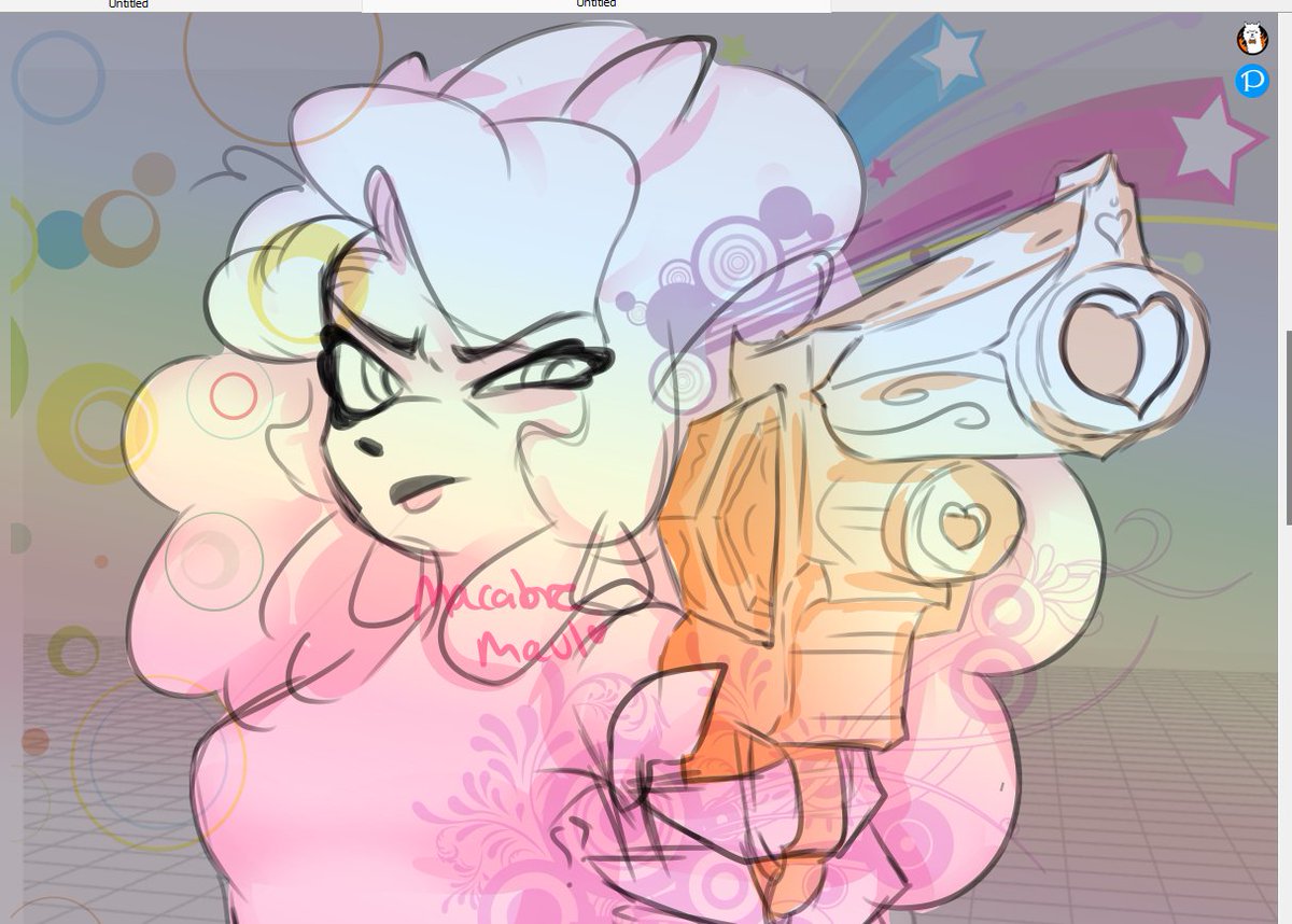 MacabreMaul's tweet photo. I like to imagine she has a cute heart gun #OC https://t.co/dfrOV5qIDV