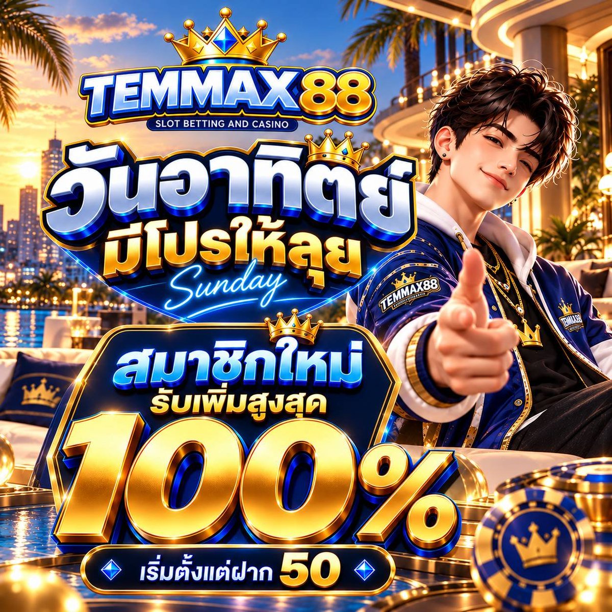 phim87832's tweet photo. เริ่มรอบใหม่ รับโปรได้เต็ม ๆ ⚡

สมาชิกใหม่ TEMMAX88
เริ่มฝาก 50 · รับเพิ่มสูงสุด 100%

เทิร์น 5 เท่า
ถอนสูงสุด 10 เท่าของยอดฝาก

เช็กสิทธิ์ 👇
https://t.co/eJkXtUZWVX

#TEMMAX88 https://t.co/Cs9tM17Igh